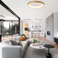 Plaf&oacute;n led Mad 52W madera natural